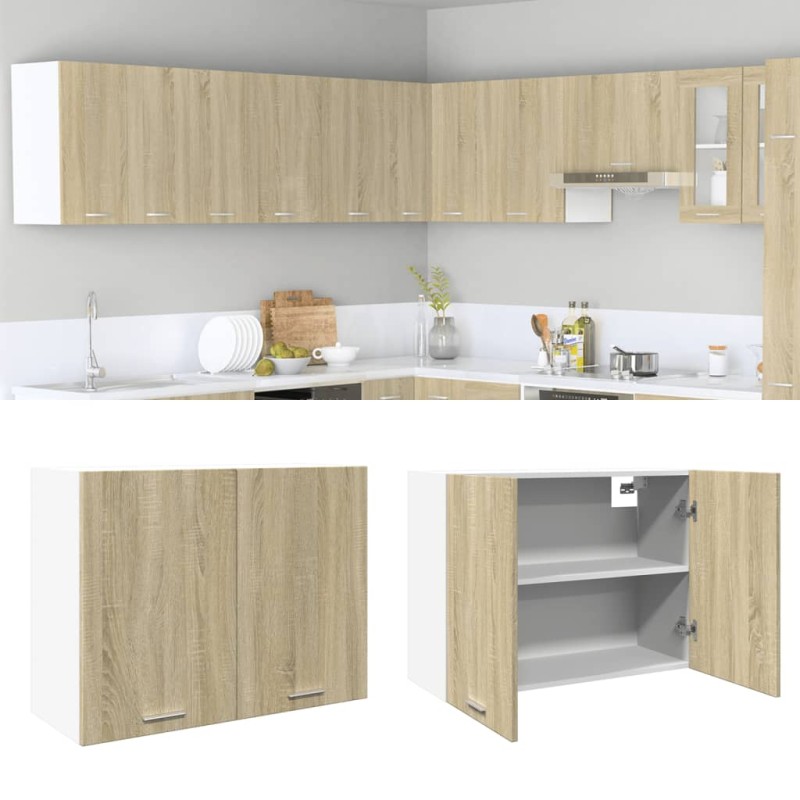 Hängeschrank Sonoma-Eiche 80x31x60 cm Holzwerkstoff