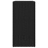 Pflanzkübel Schwarz 40x40x80 cm Poly Rattan