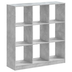 Bücherregal Betongrau 102x32x108 cm Holzwerkstoff