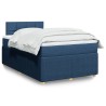 Boxspringbett mit Matratze Blau 120x200 cm Stoff