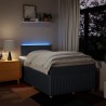 Boxspringbett mit Matratze Blau 120x200 cm Stoff