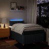 Boxspringbett mit Matratze Blau 120x200 cm Stoff