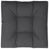 Palettenkissen Schwarz 80x80x12 cm Stoff