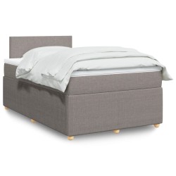 Boxspringbett mit Matratze Taupe 120x190 cm Stoff