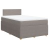 Boxspringbett mit Matratze Taupe 120x190 cm Stoff