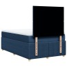 Boxspringbett mit Matratze Blau 120x190 cm Stoff