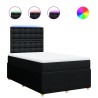 Boxspringbett mit Matratze Schwarz 120x190 cm Stoff