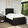 Boxspringbett mit Matratze Schwarz 120x190 cm Stoff