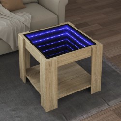 LED-Couchtisch Sonoma Eiche...