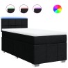 Boxspringbett mit Matratze Schwarz 90x190 cm Stoff