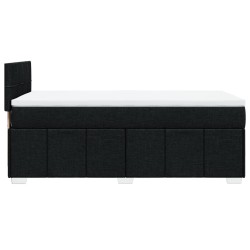 Boxspringbett mit Matratze Schwarz 90x190 cm Stoff