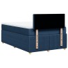 Boxspringbett mit Matratze Blau 120x190 cm Stoff