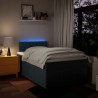 Boxspringbett mit Matratze Blau 120x200 cm Stoff