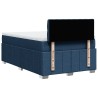 Boxspringbett mit Matratze Blau 120x200 cm Stoff