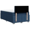 Boxspringbett mit Matratze Blau 120x200 cm Stoff