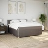 Boxspringbett mit Matratze Taupe 180x200 cm Stoff