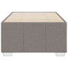 Bettgestell Taupe 100x200 cm Stoff