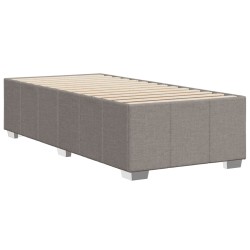 Bettgestell Taupe 100x200 cm Stoff