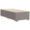 Bettgestell Taupe 100x200 cm Stoff