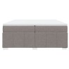 Boxspringbett mit Matratze Taupe 200x200 cm Stoff