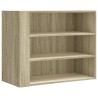 Wandregal Sonoma-Eiche 75x35x60 cm Holzwerkstoff