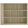 Wandregal Sonoma-Eiche 75x35x60 cm Holzwerkstoff