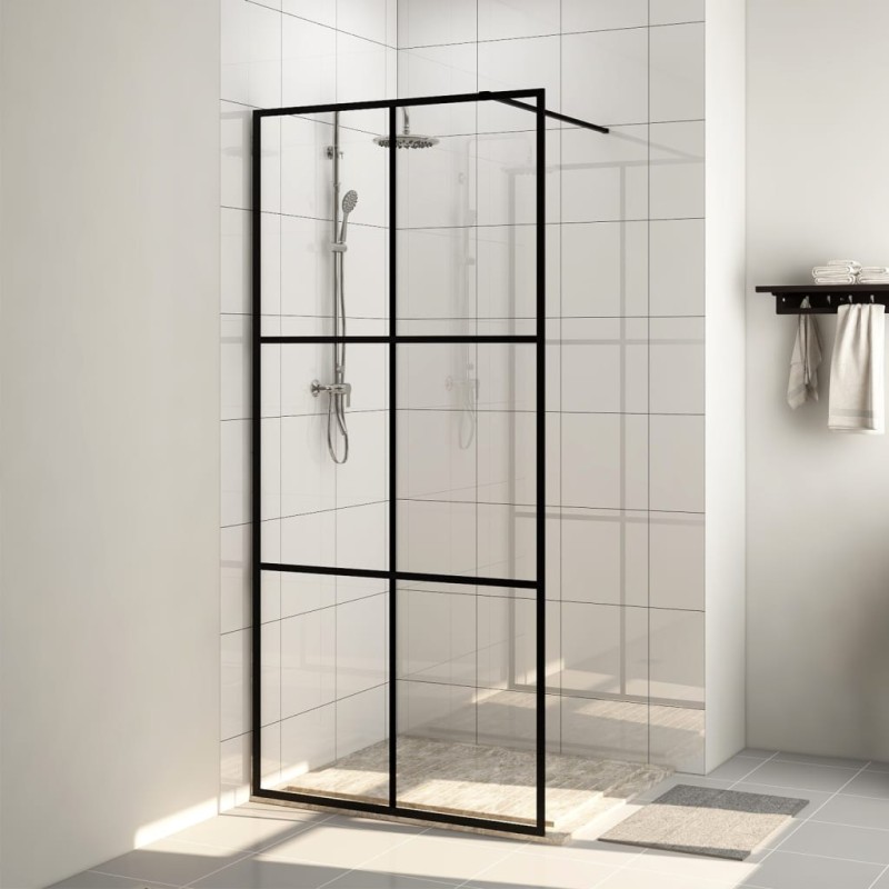 Duschwand für Begehbare Dusche mit Klarem ESG Glas 100x195 cm