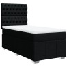 Boxspringbett mit Matratze Schwarz 90x190 cm Stoff