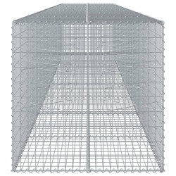 Gabione mit Deckel 800x100x100 cm Verzinktes Eisen