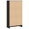 Bücherregal Schwarz 60x24x109 cm Holzwerkstoff