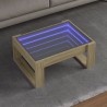 Couchtisch mit Infinity-LED Sonoma-Eiche 70x53x30 cm