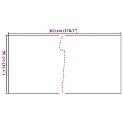 Balkon-Sichtschutz Anthrazit 300x90 cm Poly Rattan