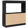 Highboard Schwarz 92x33x100 cm Holzwerkstoff