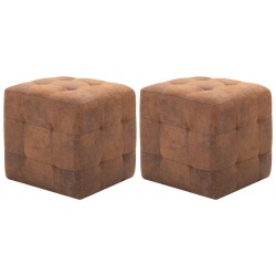 Pouf 2 Stk. Braun 30x30x30...