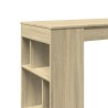 Bartisch mit Regal Sonoma-Eiche 102x50x103,5 cm Holzwerkstoff