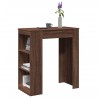 Bartisch mit Regal Braun Eiche 95x47x103,5 cm Holzwerkstoff