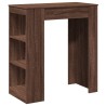 Bartisch mit Regal Braun Eiche 95x47x103,5 cm Holzwerkstoff