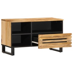 TV-Schrank 80x34x46 cm Raues Massivholz Mango