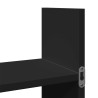 Wandschrank 100x18x40 cm Schwarz Holzwerkstoff