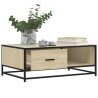 Couchtisch Sonoma-Eiche 90x57x35 cm Holzwerkstoff und Metall