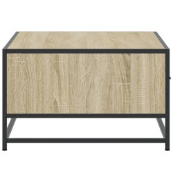 Couchtisch Sonoma-Eiche 90x57x35 cm Holzwerkstoff und Metall