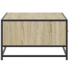 Couchtisch Sonoma-Eiche 90x57x35 cm Holzwerkstoff und Metall