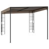 Wand-Pavillon 3x3 m Taupe Stoff