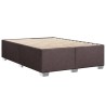 Boxspringbett mit Matratze Dunkelbraun 140x190 cm Stoff