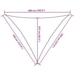 Sonnensegel 160 g/m² Rot 3,5x3,5x4,9 m HDPE