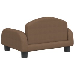 Kindersofa Braun 50x40x30 cm Stoff