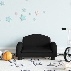 Kindersofa Schwarz 50x40x30...