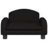 Kindersofa Schwarz 50x40x30 cm Stoff