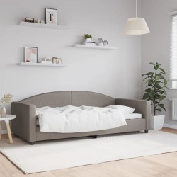 Tagesbett Taupe 90x200 cm...