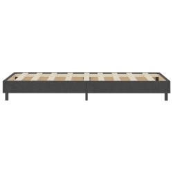 Boxspring-Bettgestell Grau Stoff 80x200 cm